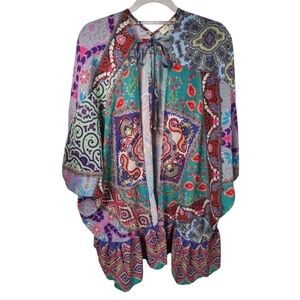 Umgee Boho Printed Kimono Sz S/M